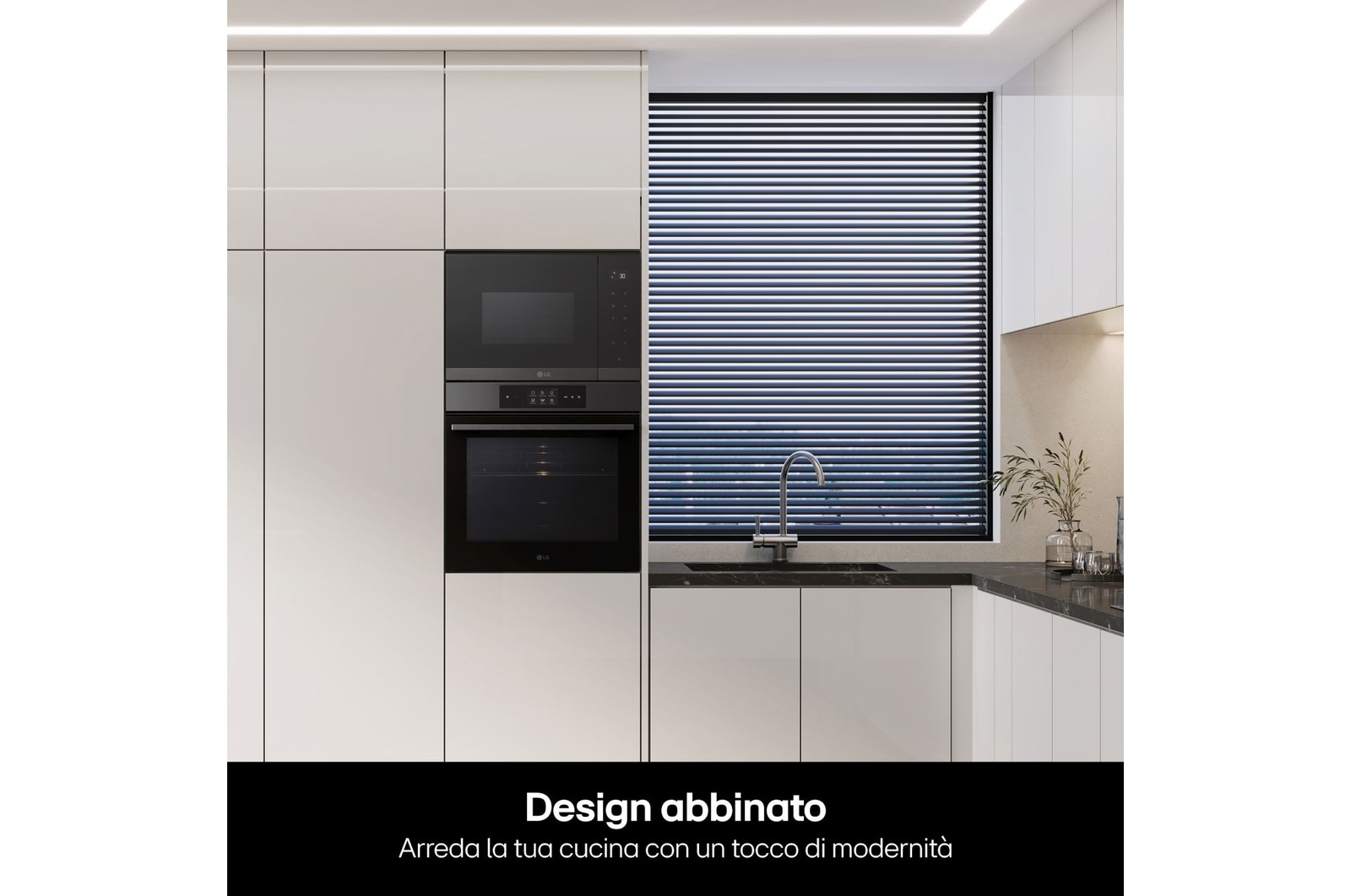 Design abbinato forno microonde da incasso MG7Z2593B